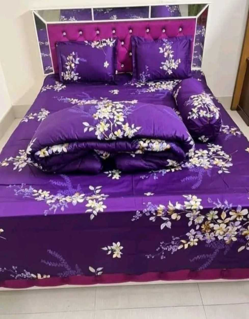 Premium 5-Piece Twill Cotton Comforter Set - শুধু কমফোর্টার নিলে এখানে (√) দিন।